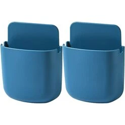 TEEGUI Empty Film Canister ABS Plastic Made Keys Storage Kitchen Household Items Wash Sponge Organizer (Blue, One Size)