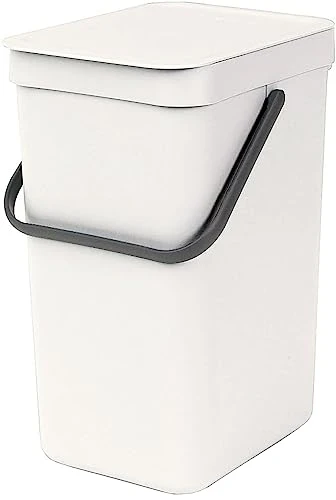Brabantia Sort & Go Kitchen Recycling Can (3.2 Gal / Gray) Stackable Waste Organiser With Handle & Removable Lid, Wall/Cupboard Mounting 8 Brabantia Sort & Go Kitchen Recycling Can (3.2 Gal / Gray) Stackable Waste Organiser With Handle & Removable Lid, Wall/Cupboard Mounting - Image 8