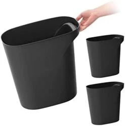 IRIS USA 6 Gallon / 24 Quart Plastic Wastebasket Trash Cans For Home, Office, Bedroom, Bathroom, Made With Recycled Materials, Black, 2-Pack 28 IRIS USA 6 Gallon / 24 Quart Plastic Wastebasket Trash Cans For Home, Office, Bedroom, Bathroom, Made With Recycled Materials, Black, 2-Pack -Songmics Furniture Shop 31AbVPzcY0L. AC