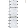 DINMO 10-Tier Shoe Rack With Doors For Entryway, 20 Pairs, Portable Plastic Cubby Shoe Shelves Organizer Unit, DIY Shoe Cabinet, White