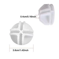 C&AHOME 24pcs Wire Cube Plastic Connectors For Cube Storage Modular Closet Organizer And Metal Grid Shelving Unit White