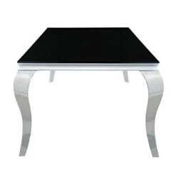 Coaster Furniture Carone Rectangular Glass Top Black And Chrome Dining Table 115071 7 Coaster Furniture Carone Rectangular Glass Top Black And Chrome Dining Table 115071 -Songmics Furniture Shop 31B76Xt4XXL