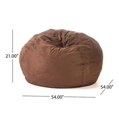 Christopher Knight Home Waldo 5 Foot Bean Bag, 5 Ft, French Roast -Songmics Furniture Shop 31B99RyCQ4L