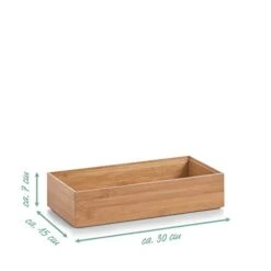 Zeller Storage Box Bamboo , Multi-Colour 30 X 15 X 7 Cm 13333 -Songmics Furniture Shop 31BCDuE2OYL