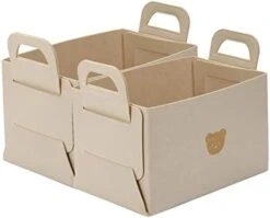 BDZBREN 4Pack Linen Storage Bins，Storage Containers For Organizing Clothing, Jeans, Toys, Shelves, Closet, Wardrobe - Closet Organizers And Storage，Foldable Large Storage Boxes Baskets With Window -Songmics Furniture Shop 31BHKyZ3xCL. AC