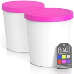 BALCI - Premium Ice Cream Containers (2 Pack - 1 Quart Each) Perfect Freezer Storage Tubs With Lids For Ice Cream, Sorbet And Gelato! - Blue -Songmics Furniture Shop 31BZDq26gCL. AC