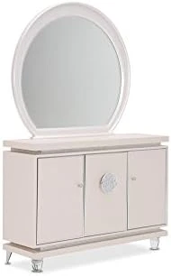 Glimmering Heights Upholstered Swivel Lingerie Chest In Ivory By Aico 5 Glimmering Heights Upholstered Swivel Lingerie Chest In Ivory By Aico - Image 5