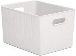 Tatay Storage Box Baobab, 22L Capacity, Polypropylene, BPA Free, Mist Blue Measures 29.4 X 38.5 X 23 Cm -Songmics Furniture Shop 31BpUZOy7tL. AC