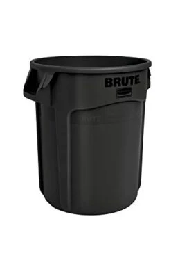 Rubbermaid Commercial Products BRUTE Heavy-Duty Trash/Garbage Can, 20-Gallon, Gray, Wastebasket For Home/Garage/Mall/Office/Stadium/Bathroom, Pack Of 6 -Songmics Furniture Shop 31BqrS874sL