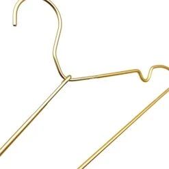 Koobay Clothes Hangers, 16.5" Metal Gold Suit Coat Hanger With PVC Coat Hook Laundry Wire Clothes Shirt Coat Hangers, 30Pack -Songmics Furniture Shop 31ByScWD5bS