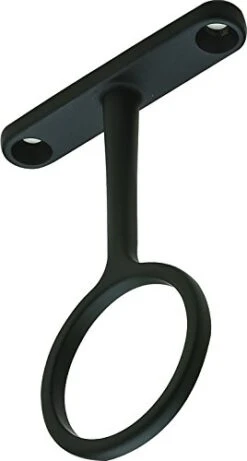 Sturdy Steel Center Closet Rod Support Bracket For Standard 1-5/16" Diameter Closet Rods (2, Dark Oil Rubbed Bronze)