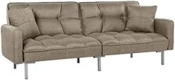Casa Andrea Milano Llc Modern Plush Tufted Linen Fabric Splitback Living Room Sleeper Futon, Small, Dark Grey 13 Casa Andrea Milano Llc Modern Plush Tufted Linen Fabric Splitback Living Room Sleeper Futon, Small, Dark Grey -Songmics Furniture Shop 31CHw8x0gS. AC