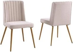 Morden Fort 5 Piece Round Dining Table With Dining Chair Set, Modern Classic Traditional Luxury Style Dining Table Set For Dining Room, Restaurant - Beige 18 Morden Fort 5 Piece Round Dining Table With Dining Chair Set, Modern Classic Traditional Luxury Style Dining Table Set For Dining Room, Restaurant - Beige -Songmics Furniture Shop 31CUHY1C4IS. AC 1