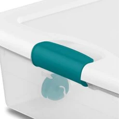Sterilite 56 Qt./53 L Wheeled Latching Box Clears, Quart, White, 4 Piece 17 Sterilite 56 Qt./53 L Wheeled Latching Box Clears, Quart, White, 4 Piece -Songmics Furniture Shop 31CfIf8QyfL