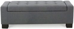 Christopher Knight Home Guernsey Fabric Storage Ottoman, Charcoal -Songmics Furniture Shop 31CljhDsSzL. AC