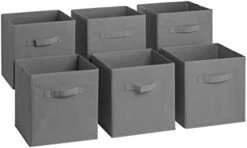 Sorbus Foldable Storage Cubes - 6 Fabric Baskets For Organizing Pantry, Closet, Shelf, Nursery, Playroom, Toy Box, Cubby - 11 Inch Dual Handle Collapsible Closet Organizers And Storage Bins (Green) -Songmics Furniture Shop 31CnMzrv6L. AC