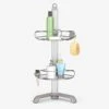 Simplehuman Corner Shower Caddy, Stainless Steel And Anodized Aluminum