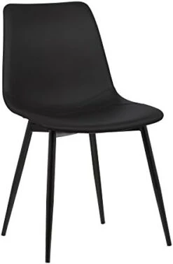 Armen Living Monte Dining Chair In Black Faux Leather And Black Powder Coat Finish,LCMOCHBLACK, Black 15 Armen Living Monte Dining Chair In Black Faux Leather And Black Powder Coat Finish,LCMOCHBLACK, Black -Songmics Furniture Shop 31D4PuuZHhL. AC