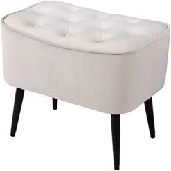 BIRDROCK HOME Tufted Curve Grey Ottoman – Velvet Foot Stool – Mid Century Modern Steel Legs - Soft Compact Padded Stool - Living Room Or Bedroom – Vanity Chair - Decorative Furniture 12 BIRDROCK HOME Tufted Curve Grey Ottoman – Velvet Foot Stool – Mid Century Modern Steel Legs - Soft Compact Padded Stool - Living Room Or Bedroom – Vanity Chair - Decorative Furniture -Songmics Furniture Shop 31DNfnPzAHL. AC