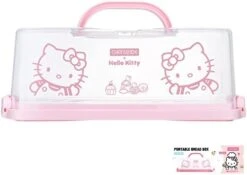 CHEFMADE Hello Kitty Portable Bread Box With Handle, 13 Inch Loaf Cake Storage Container Box For Storing Banana Bread, Pumpkin Bread (Pink) 13 CHEFMADE Hello Kitty Portable Bread Box With Handle, 13 Inch Loaf Cake Storage Container Box For Storing Banana Bread, Pumpkin Bread (Pink) -Songmics Furniture Shop 31DeFWZzClL. AC