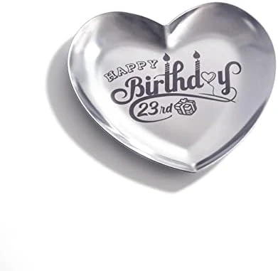 VWALK Sweet 16 Birthday Stainless Steel Jewelry Tray Gifts Laser Engraved Heart Shape Dish Personalized 16th Birthday Gifts For Daughter Sister Granddaughter Niece Friend 14 VWALK Sweet 16 Birthday Stainless Steel Jewelry Tray Gifts Laser Engraved Heart Shape Dish Personalized 16th Birthday Gifts For Daughter Sister Granddaughter Niece Friend - Image 14