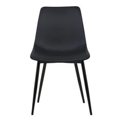 Armen Living Monte Dining Chair In Black Faux Leather And Black Powder Coat Finish,LCMOCHBLACK, Black 11 Armen Living Monte Dining Chair In Black Faux Leather And Black Powder Coat Finish,LCMOCHBLACK, Black -Songmics Furniture Shop 31Dyq2r4t0L