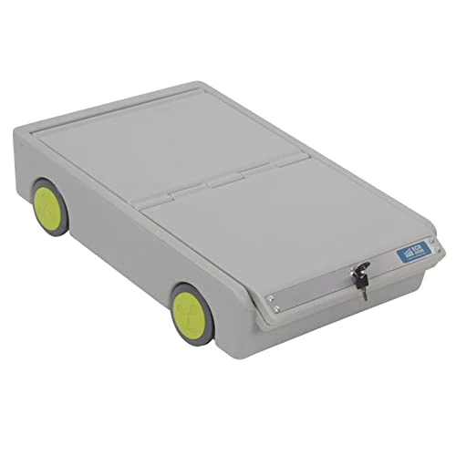 ECR4Kids Lock And Roll Personal Safe, Travel Lockbox, Grey 1 ECR4Kids Lock And Roll Personal Safe, Travel Lockbox, Grey