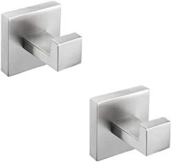 Nolimas 2 Pack Matte Black Towel Hook Stainless Steel Bathroom Rustproof Clothes Towel Coat Hook Wall Mounted Square Toilet Kitchen Heavy Duty Door Hanger 13 Nolimas 2 Pack Matte Black Towel Hook Stainless Steel Bathroom Rustproof Clothes Towel Coat Hook Wall Mounted Square Toilet Kitchen Heavy Duty Door Hanger -Songmics Furniture Shop 31EUF2mgyKL. AC