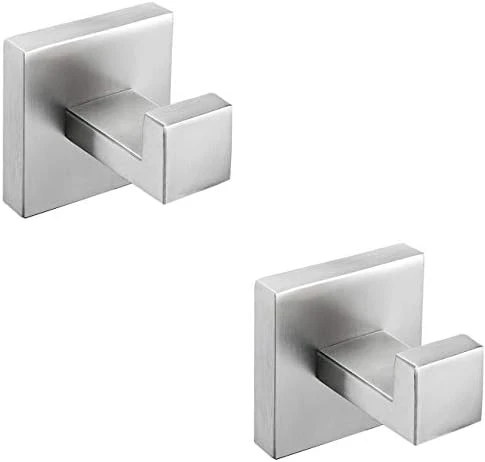 Nolimas 2 Pack Matte Black Towel Hook Stainless Steel Bathroom Rustproof Clothes Towel Coat Hook Wall Mounted Square Toilet Kitchen Heavy Duty Door Hanger 6 Nolimas 2 Pack Matte Black Towel Hook Stainless Steel Bathroom Rustproof Clothes Towel Coat Hook Wall Mounted Square Toilet Kitchen Heavy Duty Door Hanger - Image 6