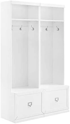 Crosley Furniture Harper 2-Piece Entryway Set With 2 Hall Trees, White -Songmics Furniture Shop 31EVQ Y9RjL. AC
