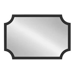 Kate And Laurel Hogan Wood Framed Mirror With Scallop Corners, 24 X 36, Black 7 Kate And Laurel Hogan Wood Framed Mirror With Scallop Corners, 24 X 36, Black -Songmics Furniture Shop 31Ecck7Zs7L