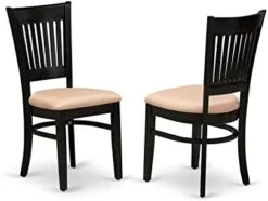 East West Furniture VAC-Oak-C Dining Chairs, Upholstered Seat & Modern NFT T Dining Room Table Rectangular Tabletop And 53.5 X 31.5 X 29-Oak Finish -Songmics Furniture Shop 31EnUdI1LvL. AC