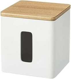 Yamazaki Home Case With Removable Wooden Lid-Tissue Or Toilet Paper Towel Rectangular Storage Holder For Kitchen Bathroom Or Bedroom | Polystone, One Size, Walnut -Songmics Furniture Shop 31EwvriIoL. AC