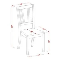 East West Furniture Modern Kitchen NFT-MAH-T Dinning Room Table Rectangular Tabletop And 53.5x31.5x29-Mahogany Finish & DUC-MAH-LC Dudley Kitchen Dining Chairs, Set Of 2, Mahogany 17 East West Furniture Modern Kitchen NFT-MAH-T Dinning Room Table Rectangular Tabletop And 53.5x31.5x29-Mahogany Finish & DUC-MAH-LC Dudley Kitchen Dining Chairs, Set Of 2, Mahogany -Songmics Furniture Shop 31Ey7a878KL