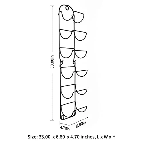 SODUKU Towel Rack Wall Mounted Metal Wine Rack Towel Shelf For Bathroom Black 5 SODUKU Towel Rack Wall Mounted Metal Wine Rack Towel Shelf For Bathroom Black - Image 5