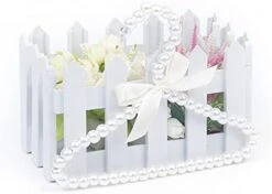 5 Pack Mini Pearl Baby Pets Small Clothes Hangers, Lovely Faux Pearl Beaded Elegant Garment Clothes Hangers With Ribbon Bowknot For Pet Dog Cat Baby Kids Children (Pink) -Songmics Furniture Shop 31FkdEAZhZS. AC