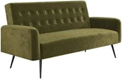 Novogratz 2360979N Z Stevie, Convertible Sofa Bed Couch, Green Velvet Futon 18 Novogratz 2360979N Z Stevie, Convertible Sofa Bed Couch, Green Velvet Futon -Songmics Furniture Shop 31GQWduF1VL. AC