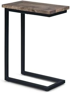 SIMPLIHOME Skyler SOLID MANGO WOOD And Metal 18 Inch Wide Rectangle Inrial C Side Table In Distressed White Wash, Fully Assembled , For The Living Room And Bedroom -Songmics Furniture Shop 31GdiHpTHL. AC