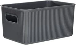 Tatay Storage Box Baobab, 22L Capacity, Polypropylene, BPA Free, Mist Blue Measures 29.4 X 38.5 X 23 Cm -Songmics Furniture Shop 31Gx3767EiL. AC