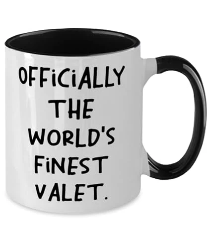 GENERIC Valet Gifts For Colleagues, Officially The World's Finest Valet, Nice Valet Two Tone 11oz Mug, Cup From Friends, One Of A Kind Valet Gift, Unusual Valet Gift, Valet Gift That Stands Out, Valet Gift 2 GENERIC Valet Gifts For Colleagues, Officially The World's Finest Valet, Nice Valet Two Tone 11oz Mug, Cup From Friends, One Of A Kind Valet Gift, Unusual Valet Gift, Valet Gift That Stands Out, Valet Gift - Image 2