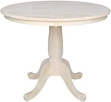 International Concepts 30-Inch Round By 30-Inch Round Top Ped Table, Rich Mocha 12 International Concepts 30-Inch Round By 30-Inch Round Top Ped Table, Rich Mocha - Image 12