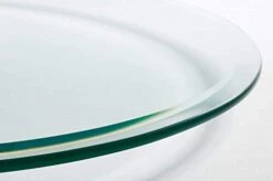 Pro Safe Glass 16" Round Tempered Clear Glass Table Top - 1/2" Thick With Bevel Edge -Songmics Furniture Shop 31HOm6xMxJL
