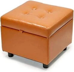 H&B Luxuries Tufted Leather Square Flip Top Storage Ottoman Cube Foot Rest (Black) 28 H&B Luxuries Tufted Leather Square Flip Top Storage Ottoman Cube Foot Rest (Black) -Songmics Furniture Shop 31HdBeYW44L. AC