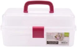 Vaessen Creative Transparent Carry Case With Lid And 16 Colourful Containers, For Cutting Dies, Photos And Other Craft Supplies, 37,50 X 30 X 13 Cm, 5 X 30 X 13 Cm -Songmics Furniture Shop 31HqLqjjxWL. AC