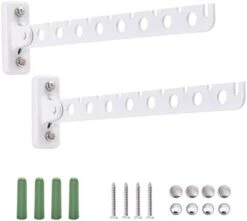 ASHOP Laundry Hangers Wall Mount Clothes Hanger Rack Laundry Room Clothes Hanger Wall Mounted Clothes Rack Stainless Steel Clothes Hooks With Swing Arm Laundry Hanger Dryer Rack Folding Hanger 2 Pack 11 ASHOP Laundry Hangers Wall Mount Clothes Hanger Rack Laundry Room Clothes Hanger Wall Mounted Clothes Rack Stainless Steel Clothes Hooks With Swing Arm Laundry Hanger Dryer Rack Folding Hanger 2 Pack -Songmics Furniture Shop 31Hs2pqxuNL. AC 1