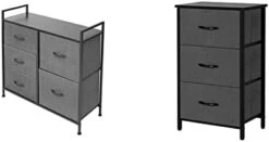 AZL1 Life Concept Storage Dresser Furniture Unit - Large Standing Organizer Chest For Bedroom, Office, Living Room, And Closet - 5 Drawer Removable Fabric Bins - Light Grey/White 20 AZL1 Life Concept Storage Dresser Furniture Unit - Large Standing Organizer Chest For Bedroom, Office, Living Room, And Closet - 5 Drawer Removable Fabric Bins - Light Grey/White -Songmics Furniture Shop 31HxJtcsL2L. AC