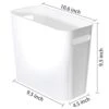 Youngever 1.5 Gallon Slim Trash Can, Plastic Garbage Container Bin, Small Trash Bin With Handles For Home Office, Living Room, Study Room, Kitchen, Bathroom (White)