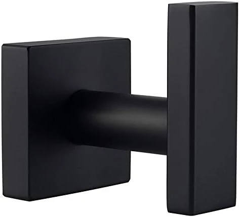 Angle Simple Bathroom Towel Hook, Stainless Steel Bath Towel Holder, Kitchen Towel Rack, Heavy Duty Garage Wall Hook, Single Robe Coat Hook Matte Black 8 Angle Simple Bathroom Towel Hook, Stainless Steel Bath Towel Holder, Kitchen Towel Rack, Heavy Duty Garage Wall Hook, Single Robe Coat Hook Matte Black - Image 8