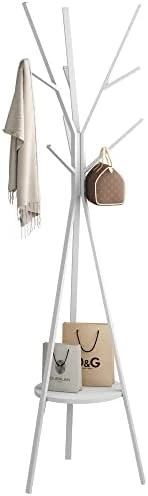 Coat Rack Hat Stand Free Standing Display Hall Tree Metal Hat Hanger Garment Storage Holder With 9 Hooks For Clothes Hats And Scarves In Black,17.72"Wx17.72"Dx70.87"H (Grey) 9 Coat Rack Hat Stand Free Standing Display Hall Tree Metal Hat Hanger Garment Storage Holder With 9 Hooks For Clothes Hats And Scarves In Black,17.72"Wx17.72"Dx70.87"H (Grey) - Image 9