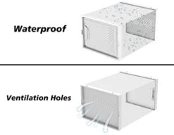 SIMPDIY Shoe Storage, 12 Pack Large Shoe Organizer For Closet, Shoe Boxes Clear Plastic Stackable Shoe Storage Boxes For Size 13 8 SIMPDIY Shoe Storage, 12 Pack Large Shoe Organizer For Closet, Shoe Boxes Clear Plastic Stackable Shoe Storage Boxes For Size 13 -Songmics Furniture Shop 31Ik14bClmL